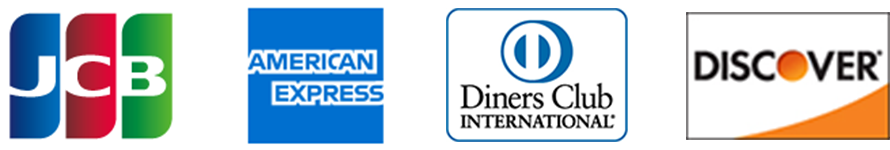 JCBカード、American Express、Diners Club、Discover Card